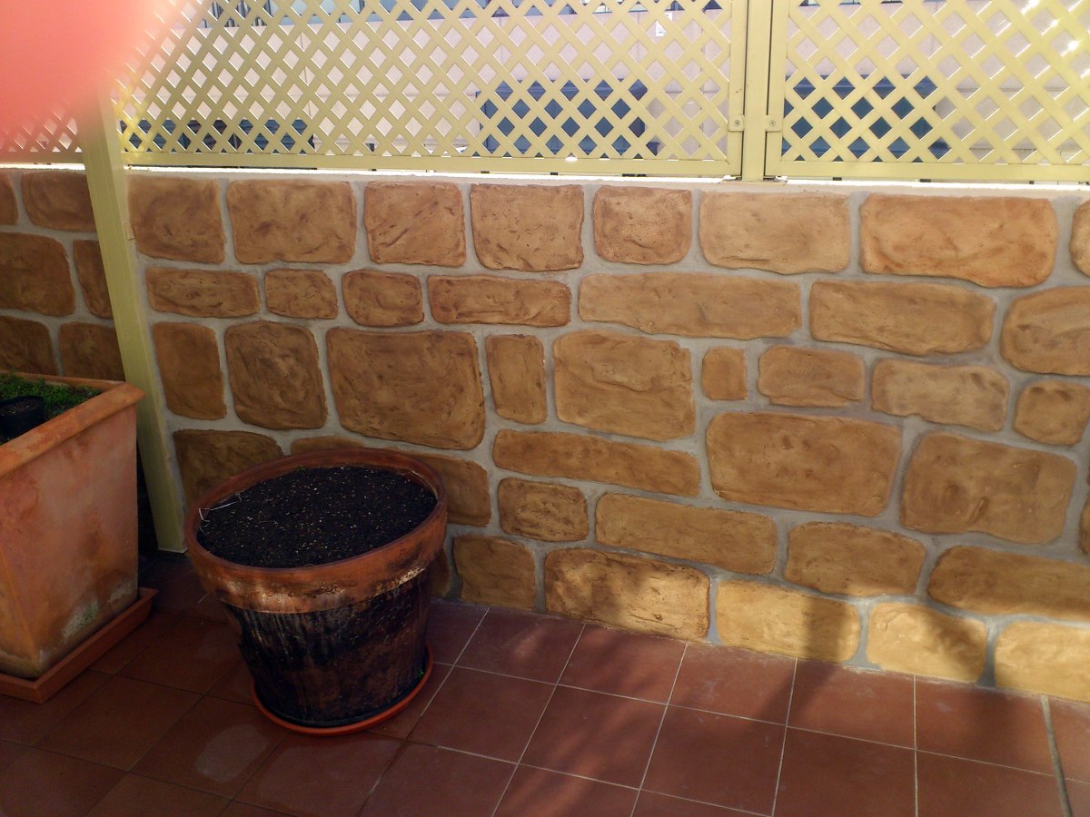 Mortero texsurable para imitación piedra