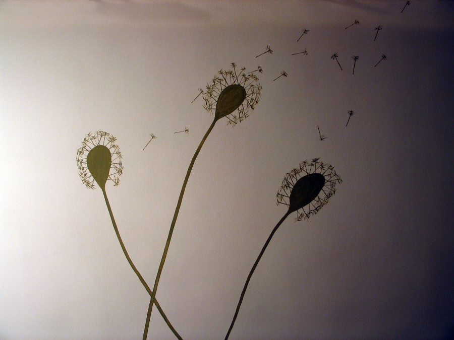 Motivo pintado en pared