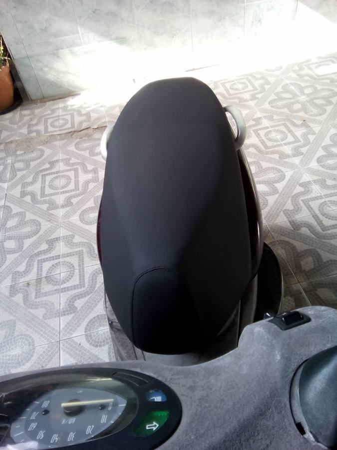 Tapizado de moto despues