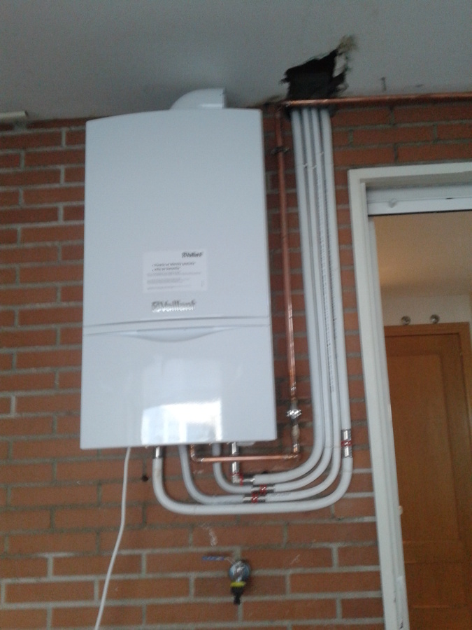 Movimiento de caldera de cocina a garage