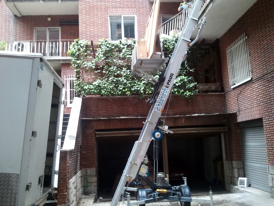 mudanza con elevador
