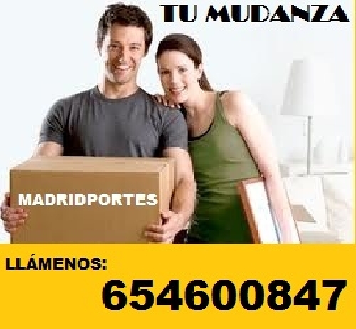 MUDANZAS EN MADRID(654600847) PORTES 40€