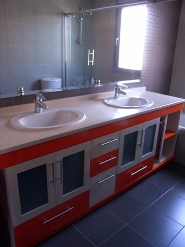 Mueble a medida combinacion de colores