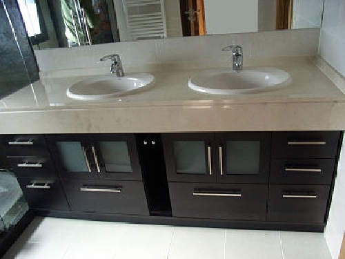 Mueble bajo encimera wengue