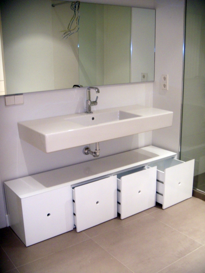 Mueble bajo lavabo a medida