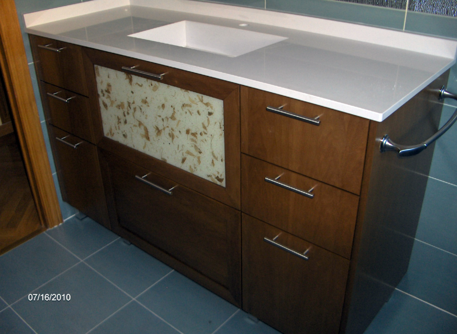 Mueble de baño a medida madera