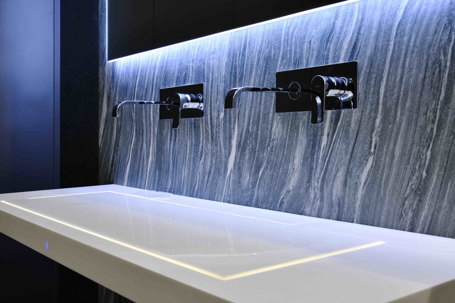 Vista en detalle de los grifos