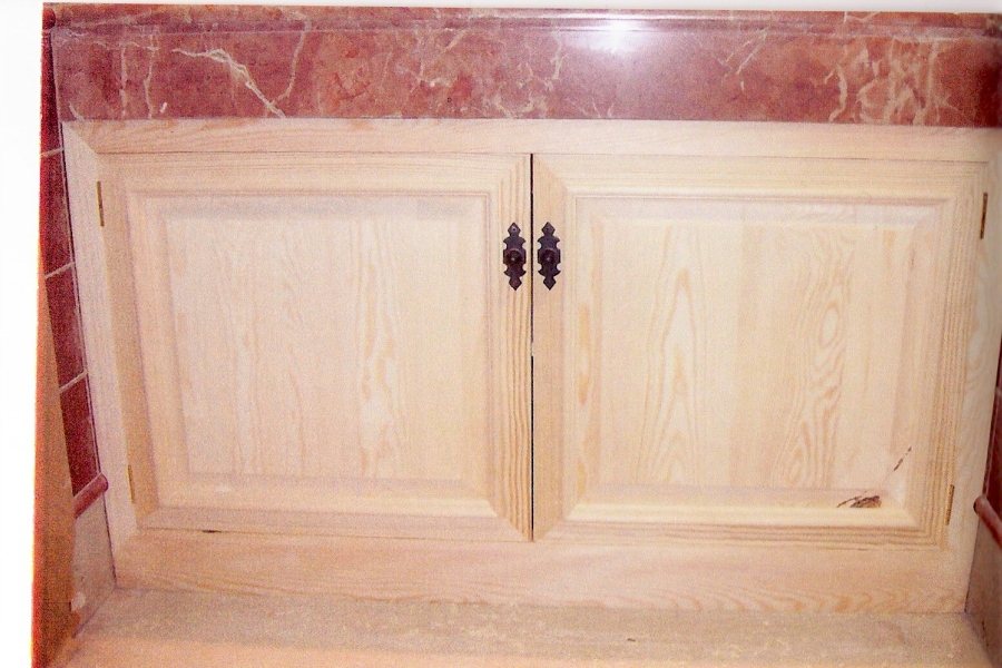 Mueble de baño en madera de PINO