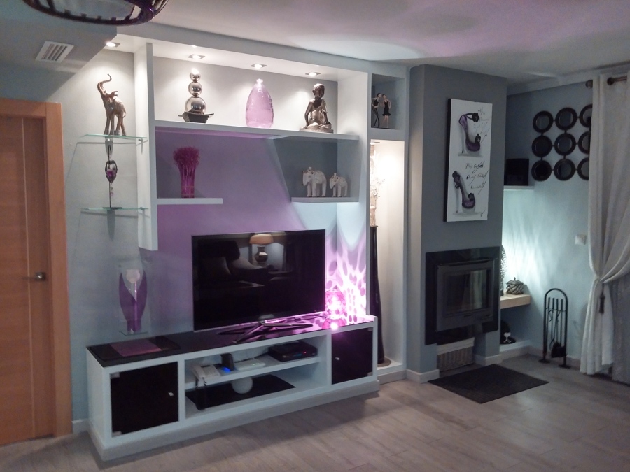 Mueble de diseño de escayola