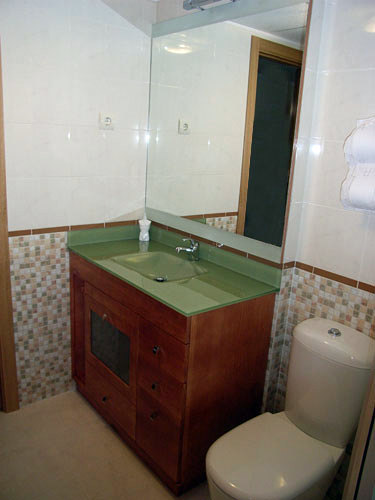 Mueble encimera de cristal