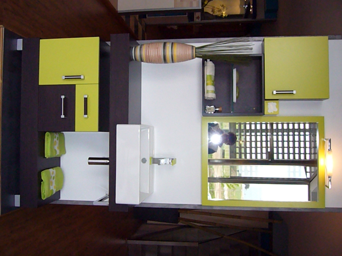 MUEBLE MODELO MILAN ACABADO WENGUE Y PISTACHO