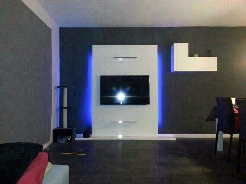 mueble tv lacado brillo