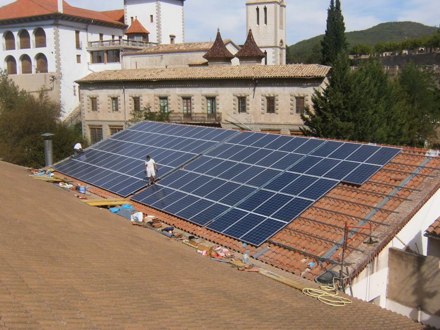 instalación fotovoltaica  en Pallé .Pallars Jusà