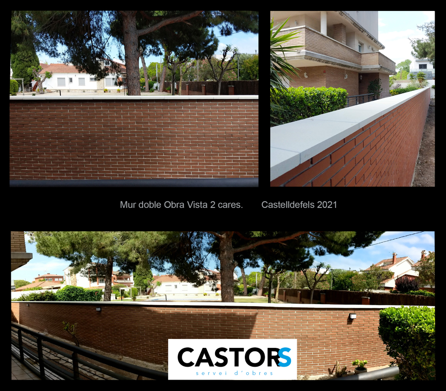 Mur doble d'Obra Vista - CASTELLDEFELS