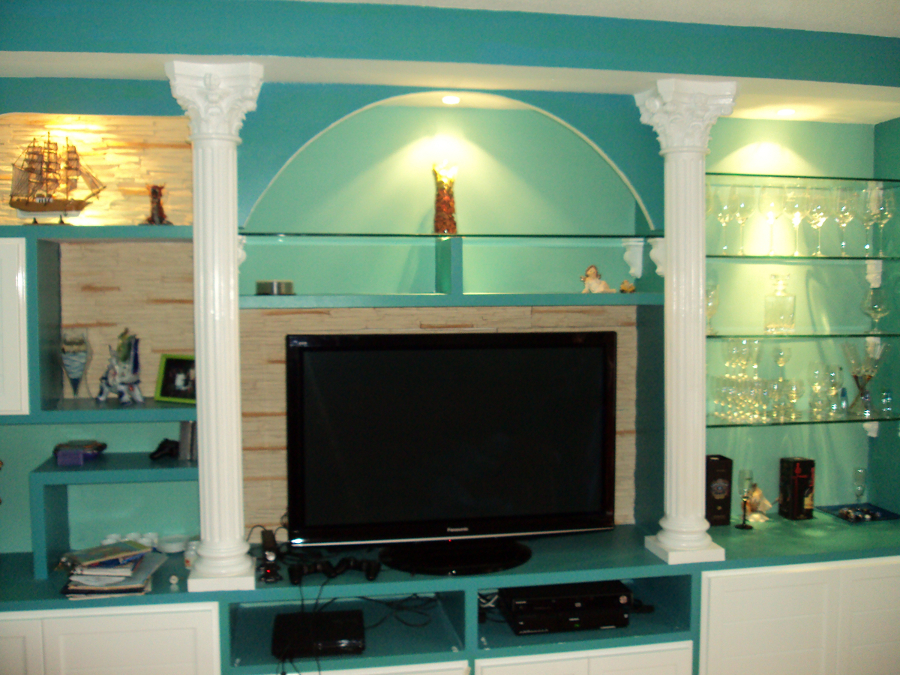 Mural de escayola terminado