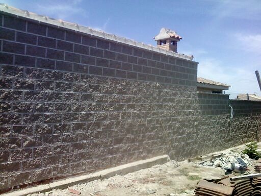 muro de bloques esplit crema