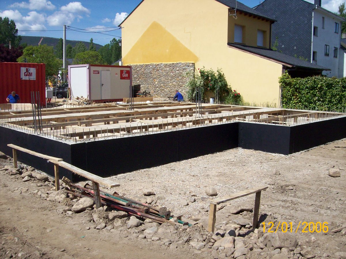 MURO DE HORMIGON IMPERMEABILIZADO