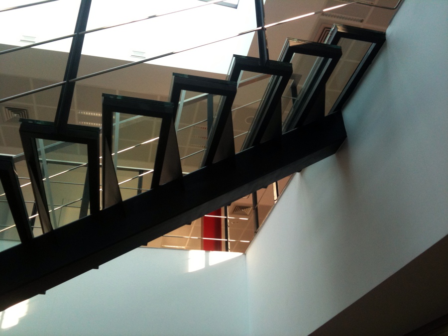 Escalera Cristal/acero