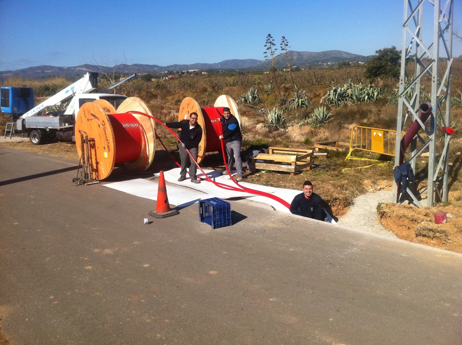 Linea subterránea alta tensión 2º