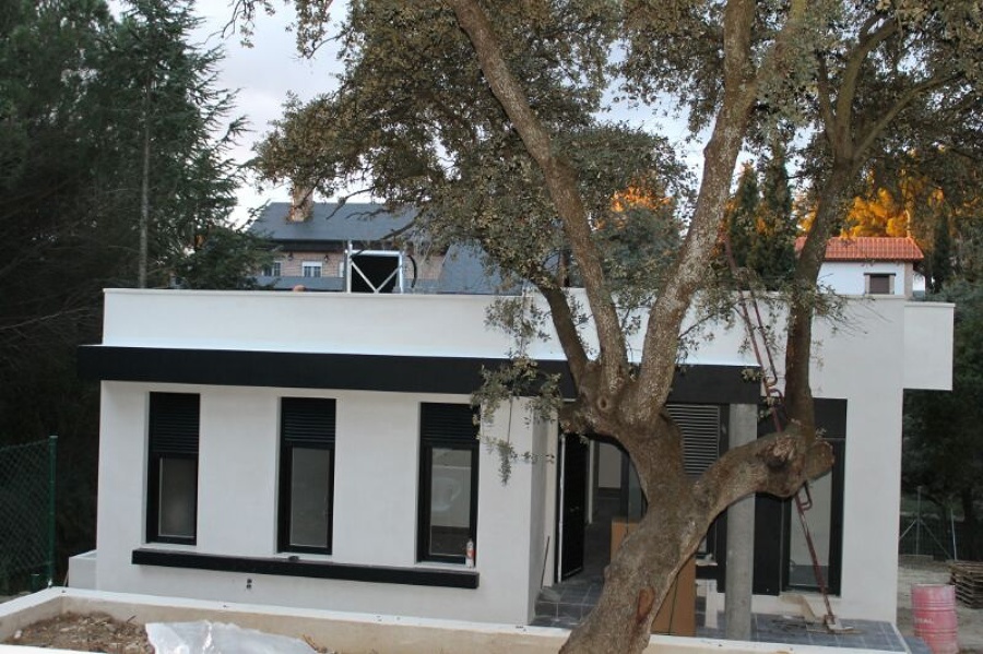 Vivienda de líneas modernas y suaves.