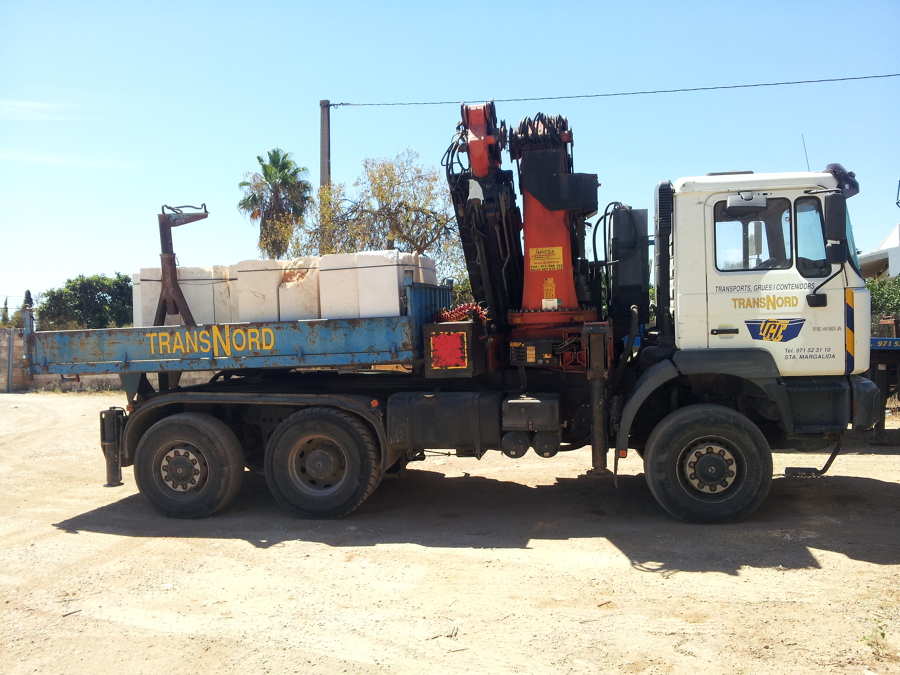 MAN 410 TRAILER CON CAJA FIJA