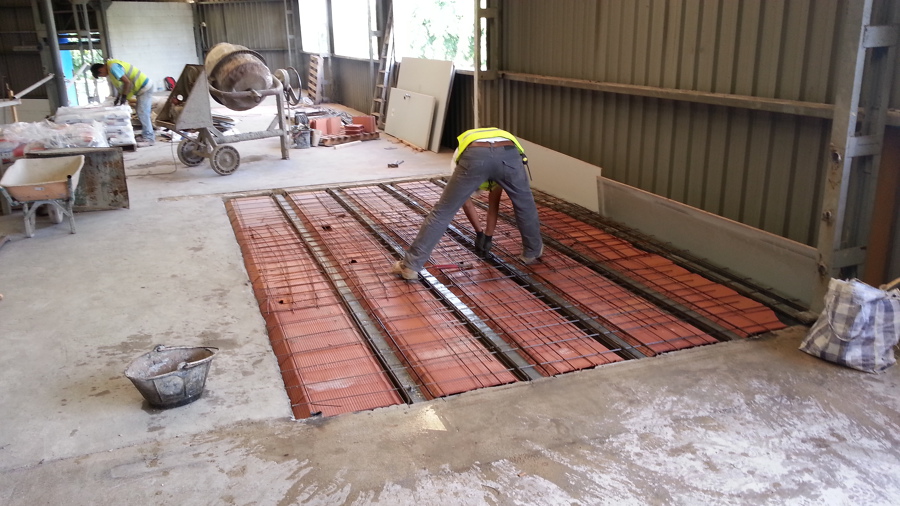 Tapado de hueco de escalera.