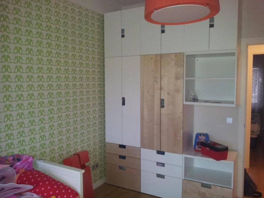 Pintado, empapelado y montaje armario