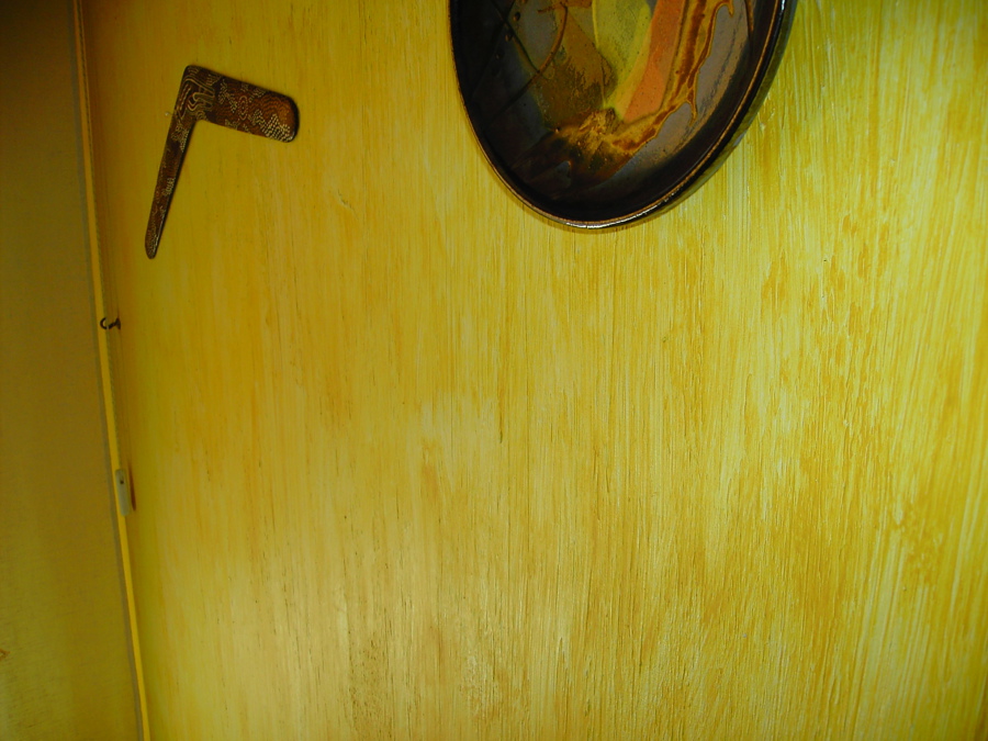 estuco rustico rayado acabado con veladura amarillo oxido