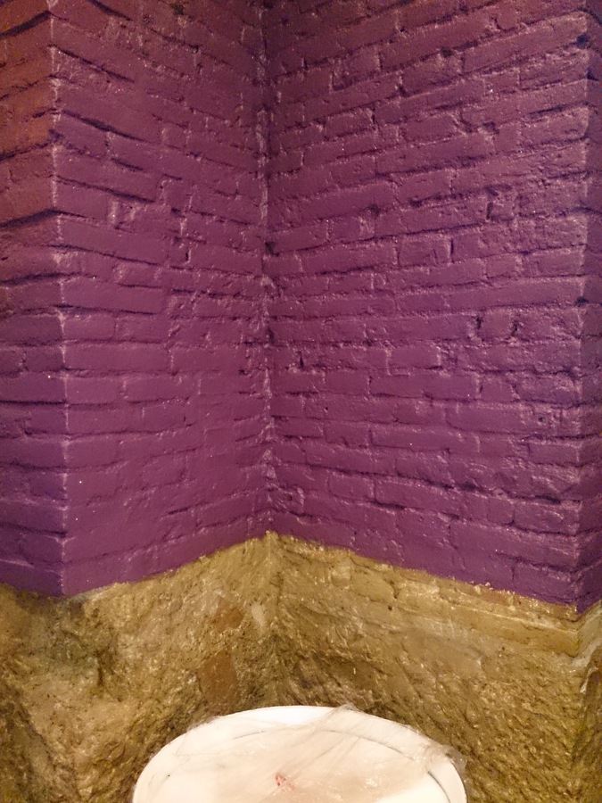 Terminado pintura color violeta 