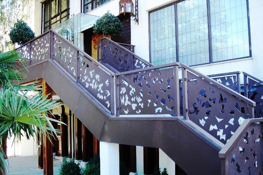 Barandilla de diseño restaurante Madrid