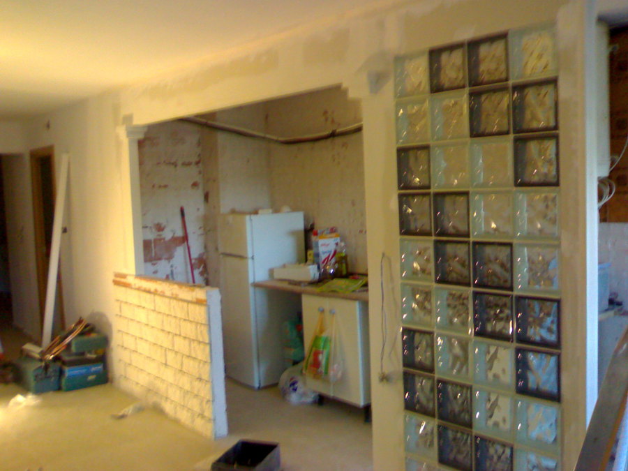 ampliación salón cocina barra americana