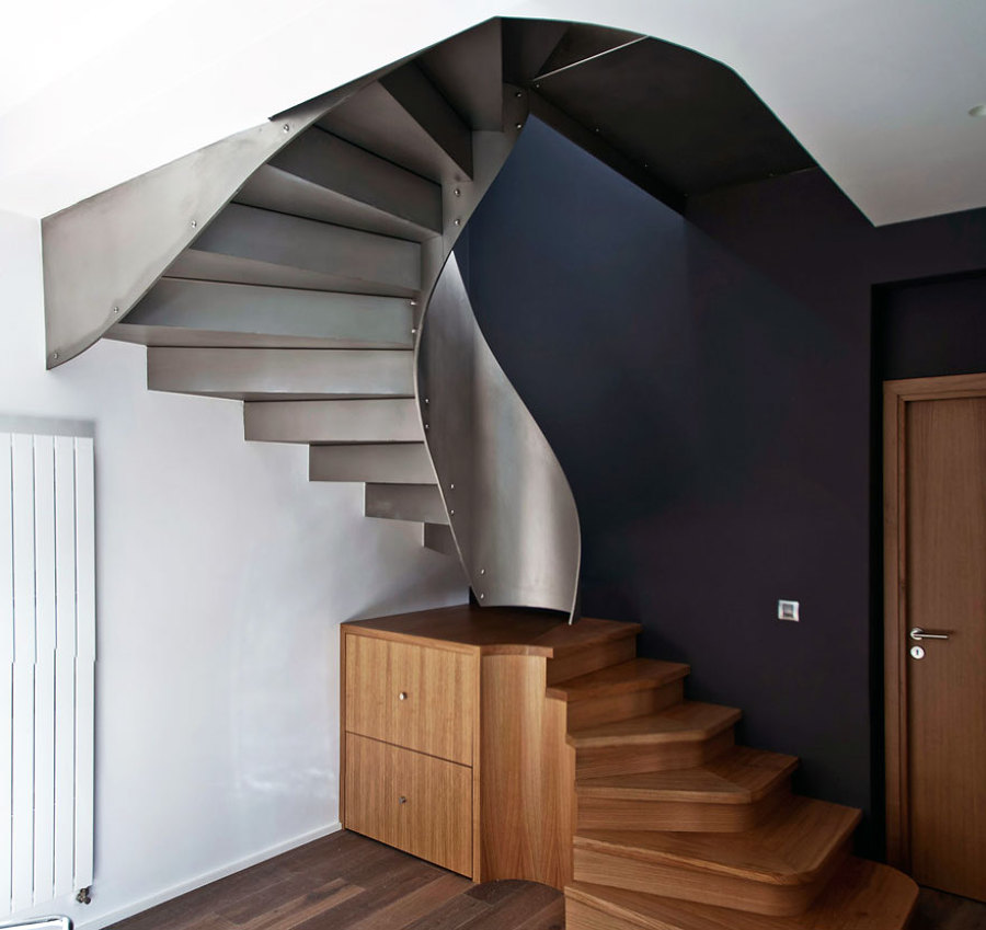 Escalera de acero inoxidable