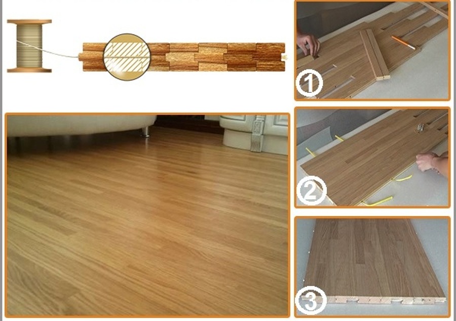 Parquet de madera natural con nuevo sistema de instalación