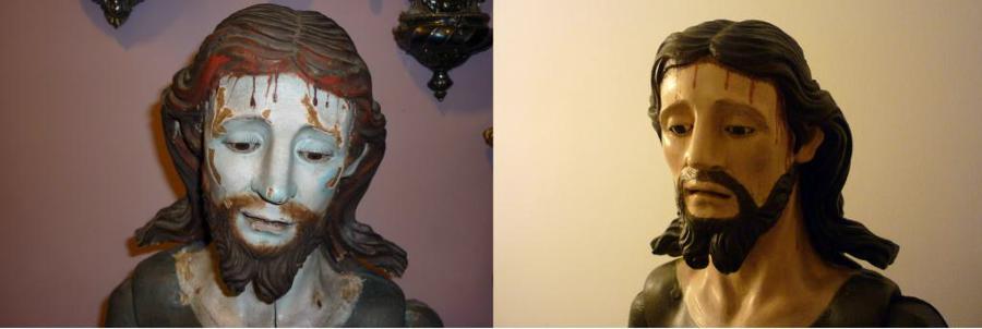 Nazareno policromado.