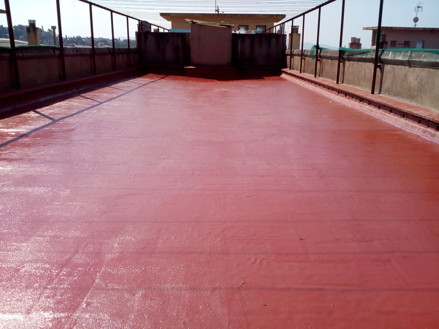 Impermeabilización finalizada de terrado comunitario