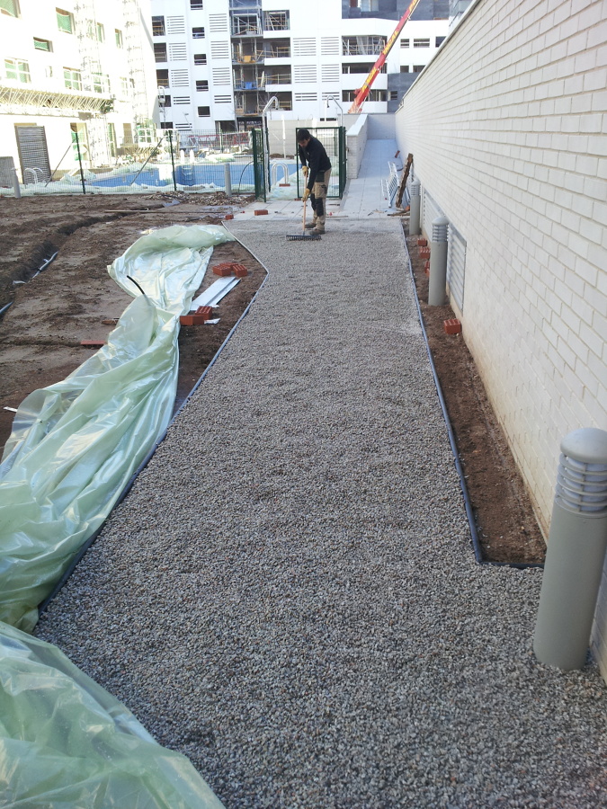 Obras de jardinería