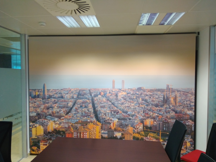 enrollable con estampación digital