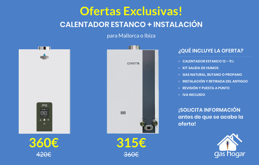 CALENTADOR ESTANCO A GAS