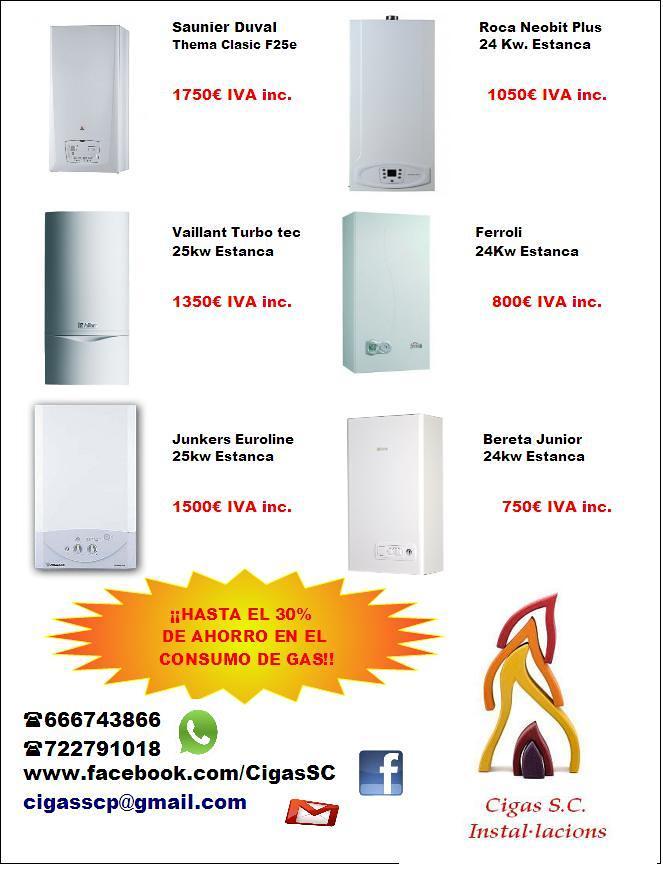 Oferta de calderas