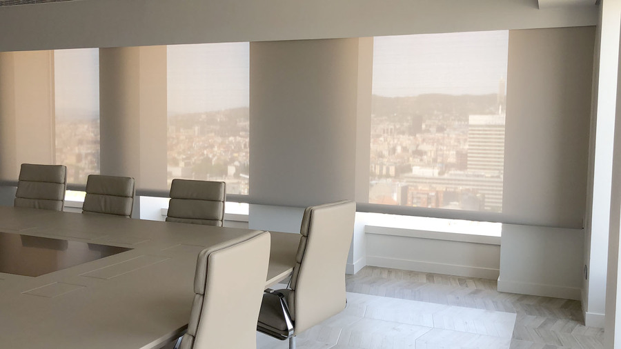 cortina enrollable OR, grandes dimensiones