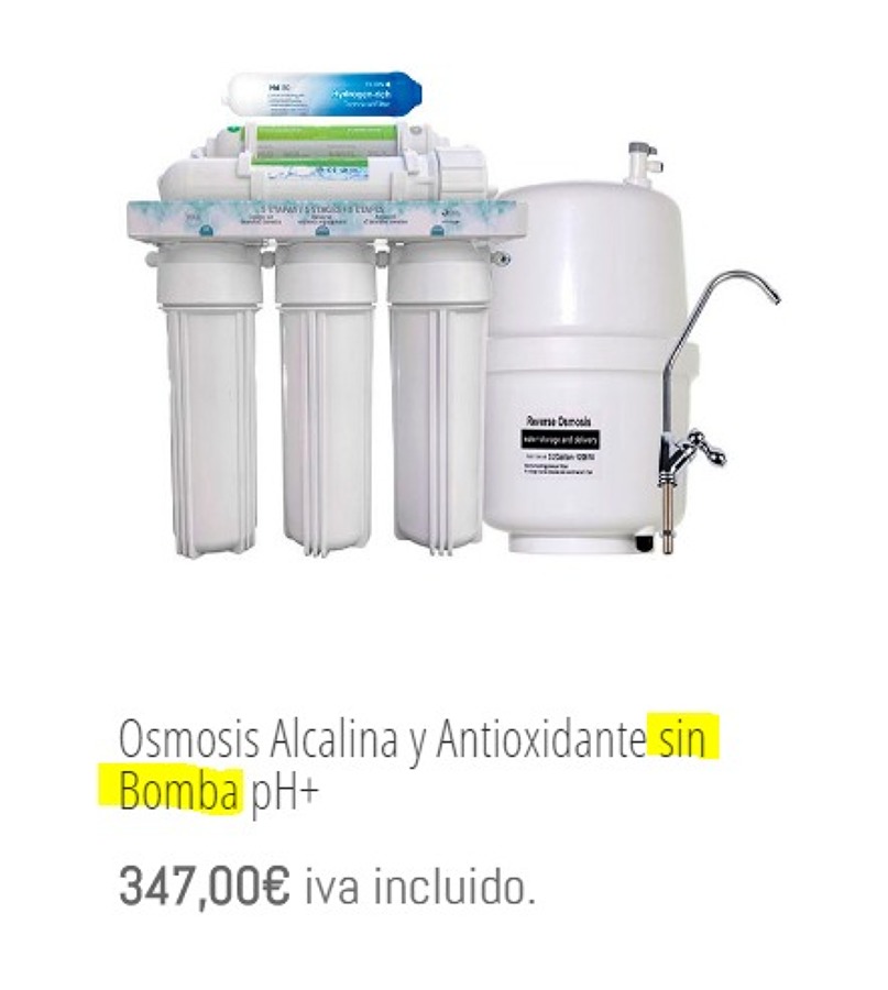 Osmosis Alcalina y Anti-Oxidante / OIB