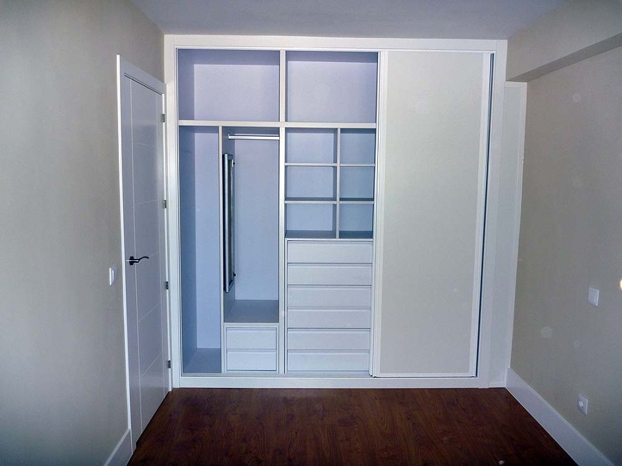 Armario empontrado melamina blanca 