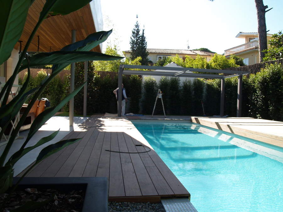 Piscina en vivienda unifamiliar