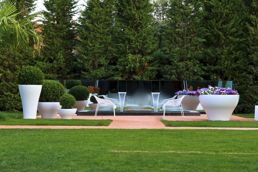 Paisajismo de Uni-familiar. Diseño HITA Architekts.