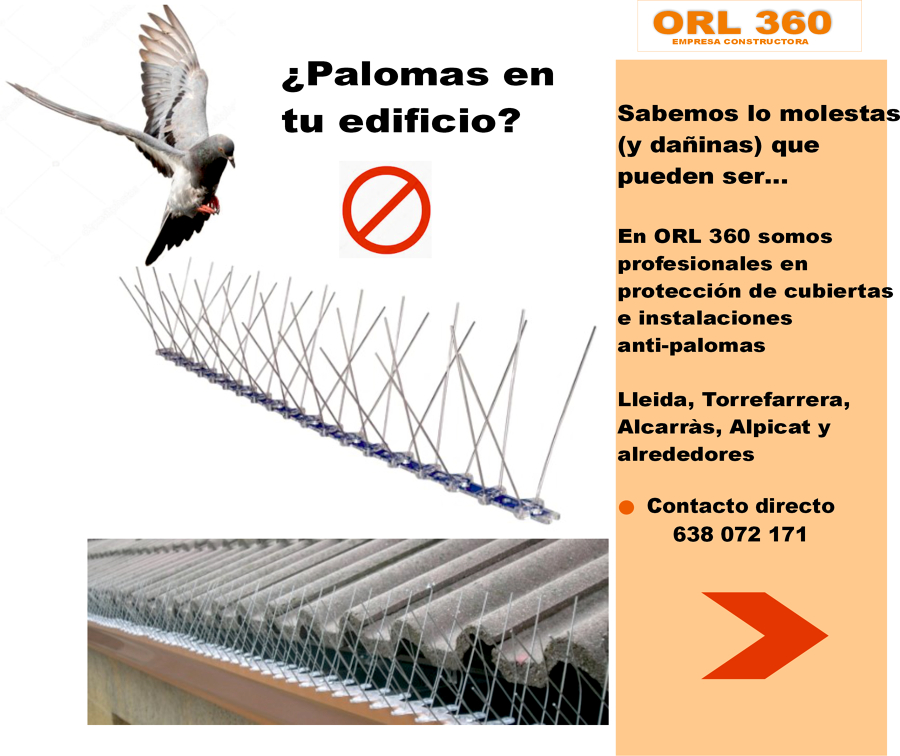 Instalación de Sistemas Antipalomas