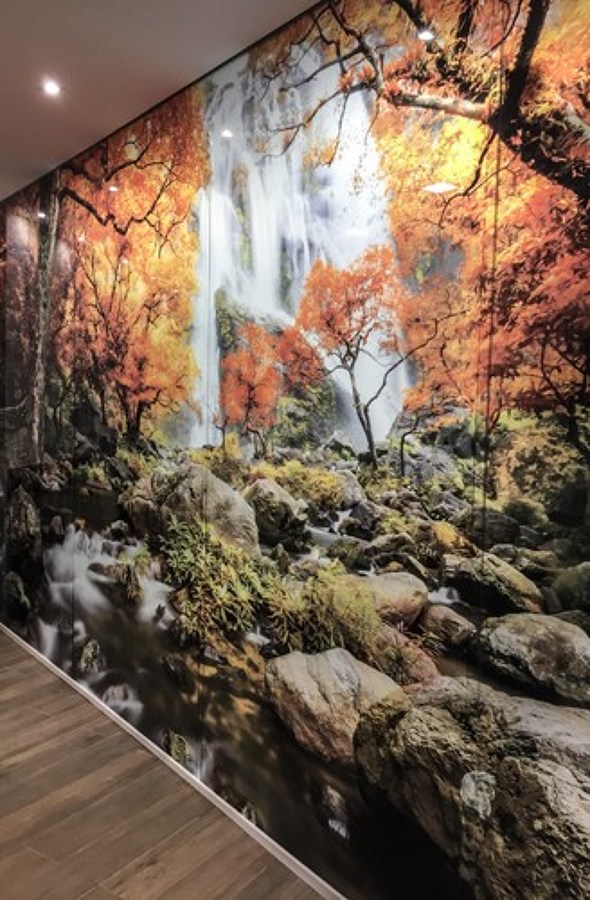 Fotografía sobre cristal