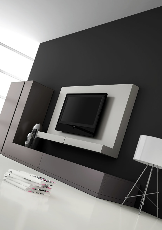 Panell TV Area lacat gris clar