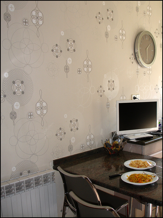 Papel cocina liso con dibujos