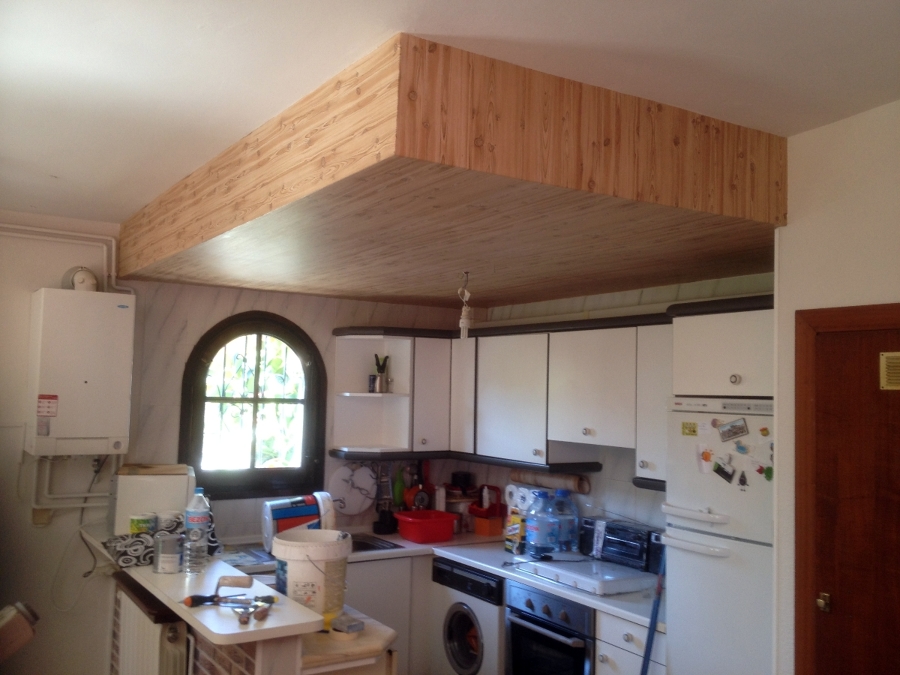 papel pintado en techo 