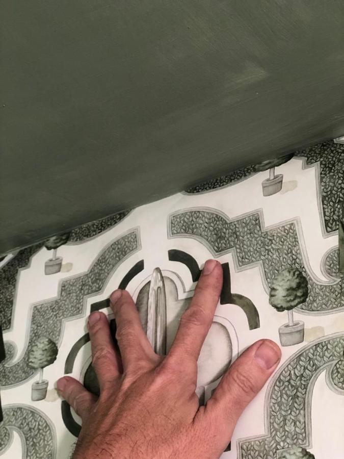 Pruebas de papel Pintado. Lamadrid Interiorismo